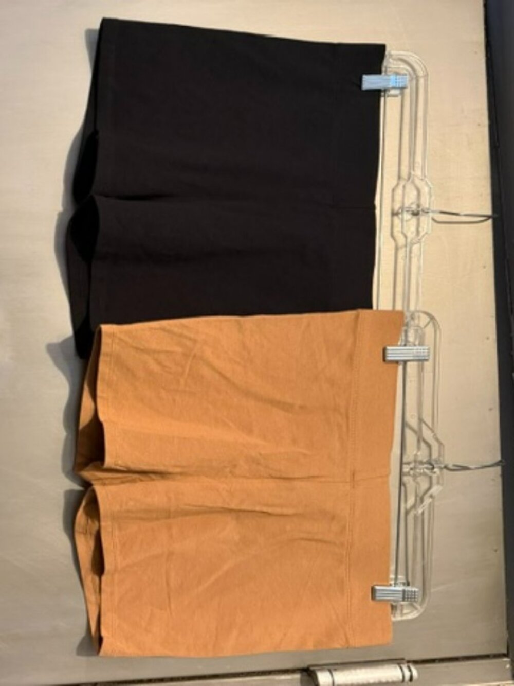 Cotton Biker Shorts – 2 Pairs (Black / Tan) – NWT